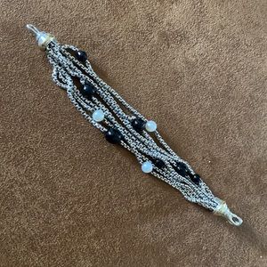 David Yurman Pearl and Black Onyx Bracelet